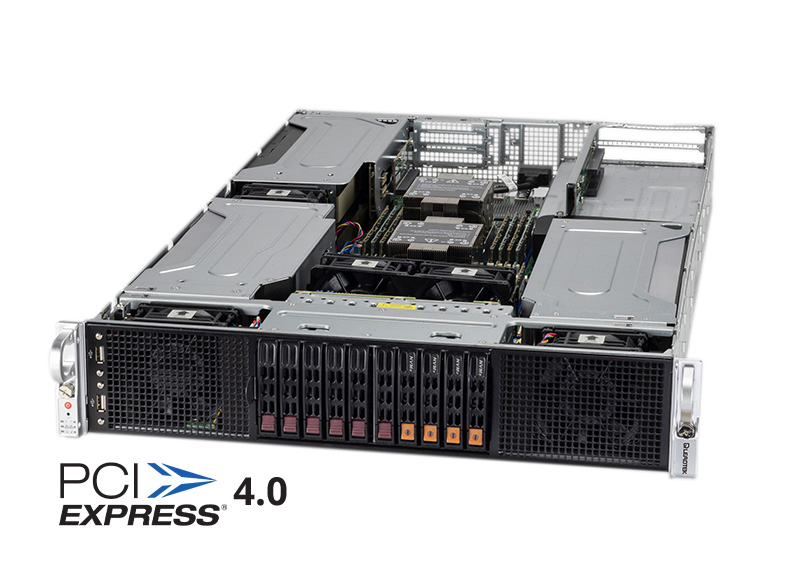 GPU2020 Scalar 2U server with 8x NVIDIA GPUs & 2x AMD EPYC processors