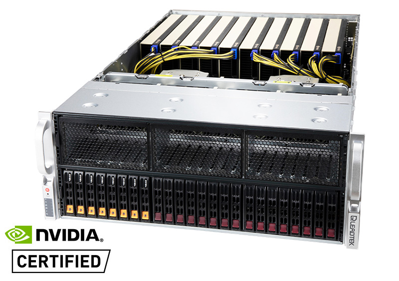 GPU2020 Scalar 4U server with 8x NVIDIA GPUs & 2x Intel Xeon processors